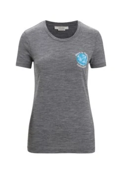 Icebreaker Tech Lite Earth - T-Shirt Imprimé - Gritstone Hthr