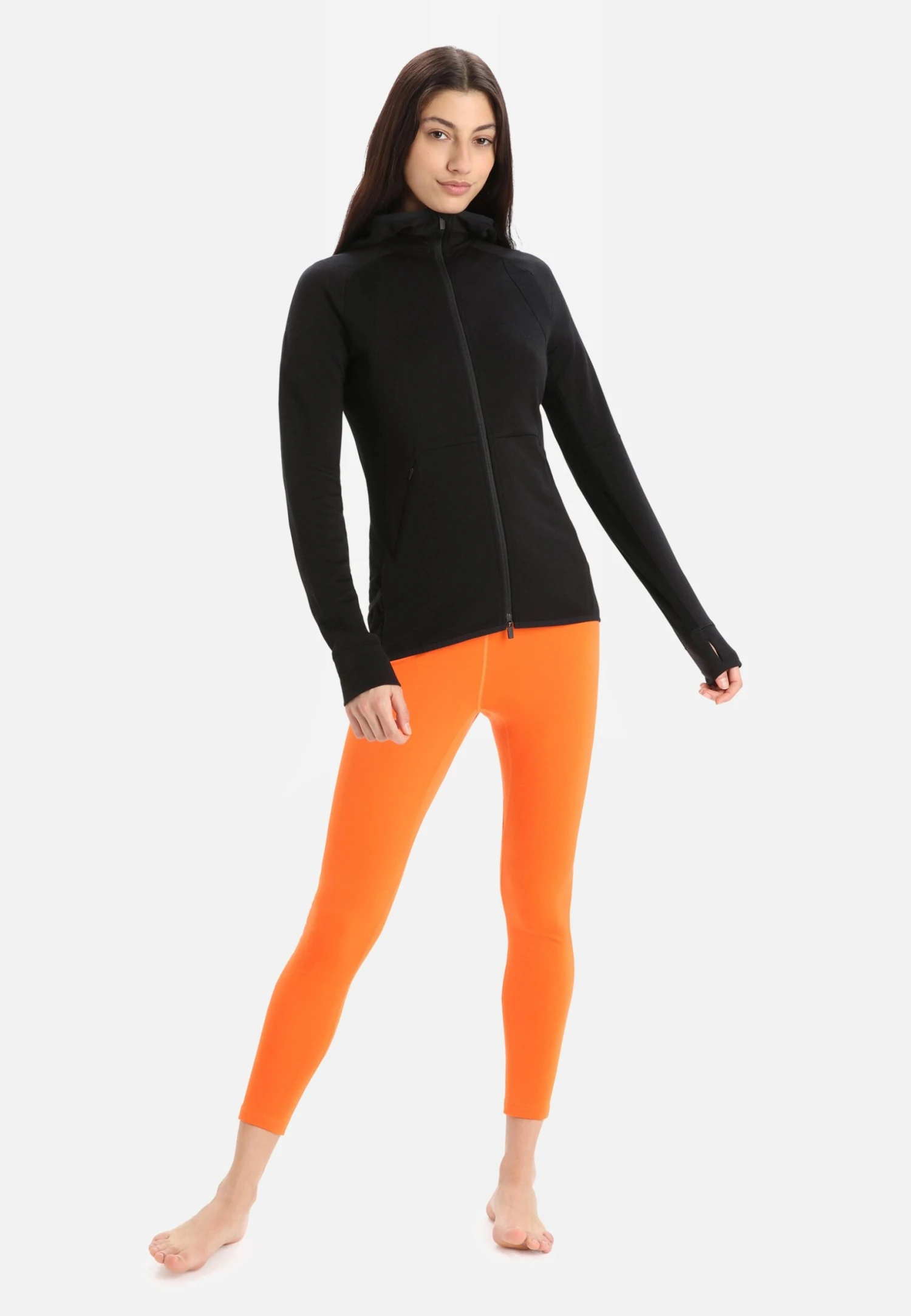Icebreaker Merino Quantum Zoneknit™ Ls - Sweat Zippé - Black 2 Icebreaker Merino Quantum Zoneknit™ Ls - Sweat Zippé - Black – Image 2