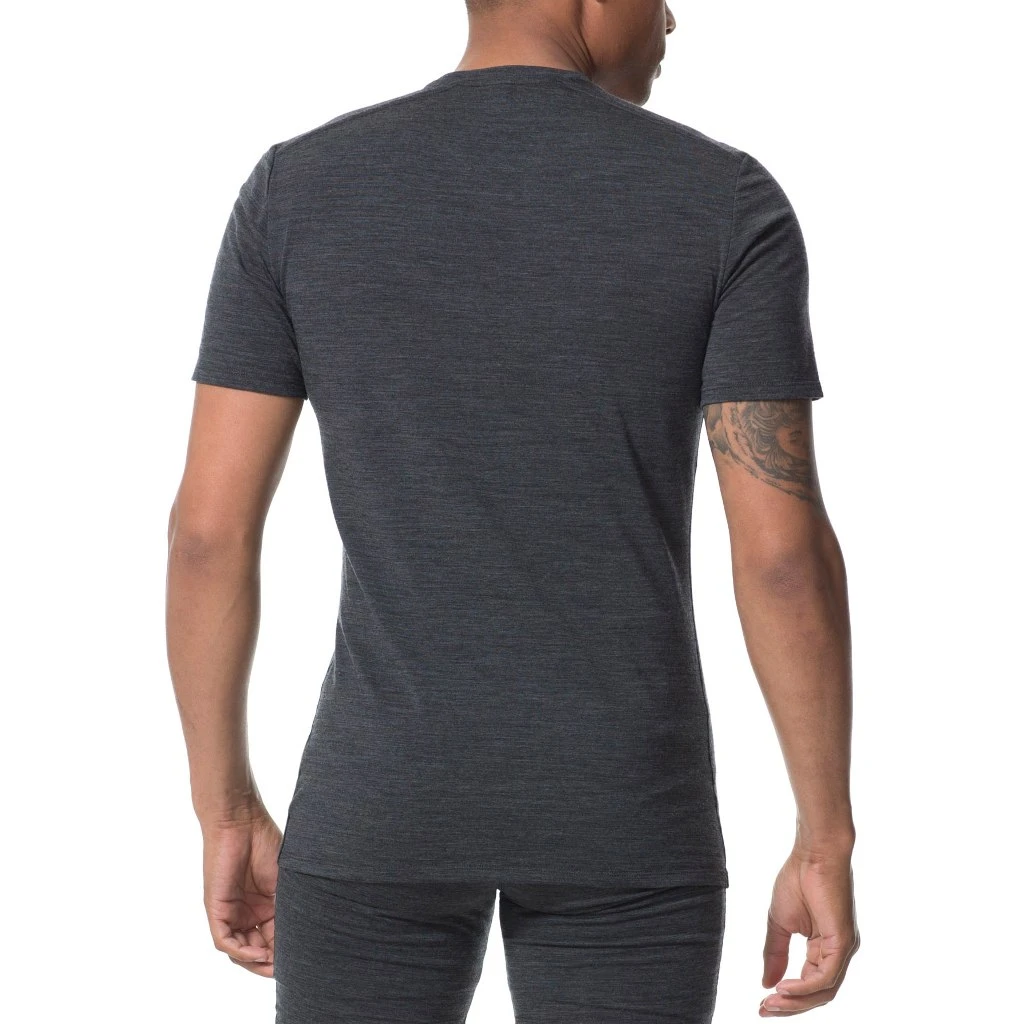 Icebreaker Maillot De Corps Homme - Anatomica Crewe - Jet Heather/Noir 2 Icebreaker Maillot De Corps Homme - Anatomica Crewe - Jet Heather/Noir â Image 2