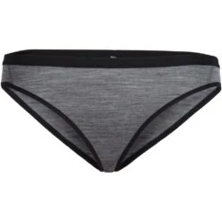 Icebreaker Slip Femme - Siren Bikini - Gritstone Heather/Black