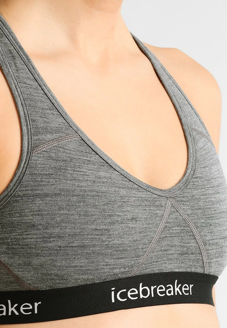 Icebreaker Merino Sprite Racerback Bra - Brassières De Sport À Maintien Léger - Gritstone Heather 5 Icebreaker Merino Sprite Racerback Bra - Brassières De Sport À Maintien Léger - Gritstone Heather – Image 5