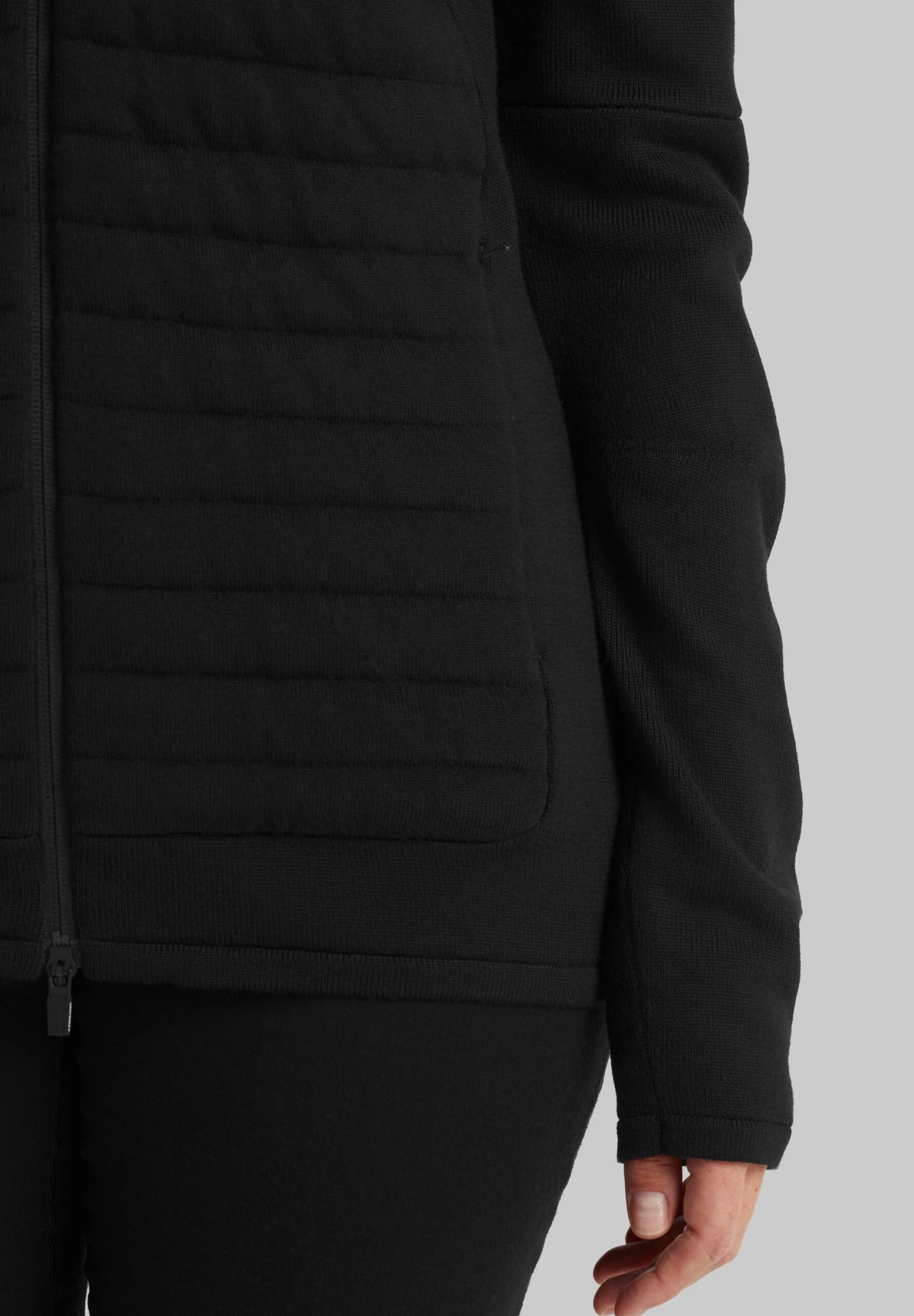 Icebreaker Merino Zoneknit Ls Zip Hoodie - Veste Mi-Saison - Black 6 Icebreaker Merino Zoneknit Ls Zip Hoodie - Veste Mi-Saison - Black – Image 6
