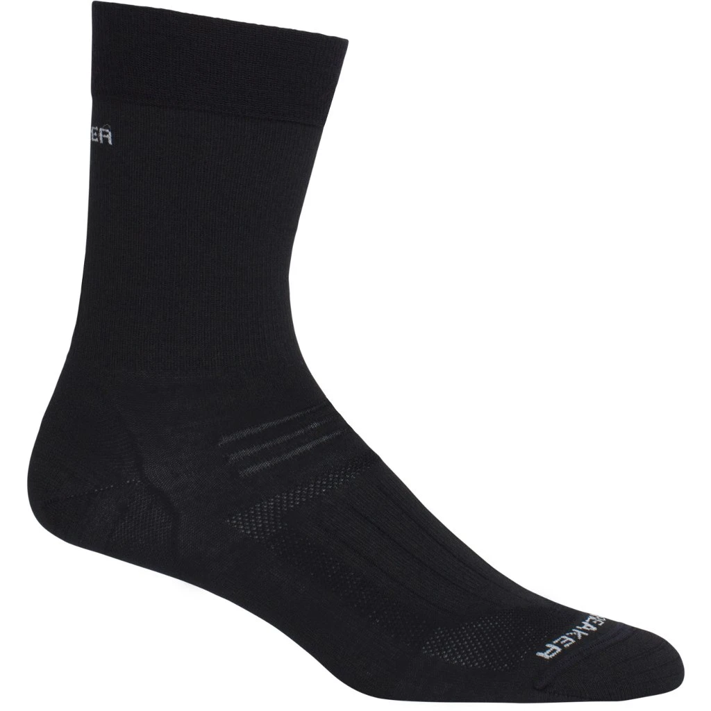 Icebreaker Chaussettes Femme - Hike Ultra Light Liner Crew - Noir 1 Icebreaker Chaussettes Femme - Hike Ultra Light Liner Crew - Noir