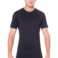 Icebreaker Maillot De Corps Homme - 150 Zone Crewe - Noir/Mineral