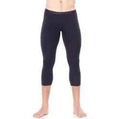 Icebreaker Collants 3/4 Homme - 200 Oasis Legless - Nero/Monsoon