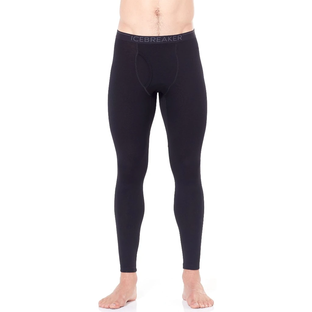 Icebreaker Caleçon Long Avec Ouverture Homme - 260 Tech - Noir/Monsoon 1 Icebreaker Caleçon Long Avec Ouverture Homme - 260 Tech - Noir/Monsoon