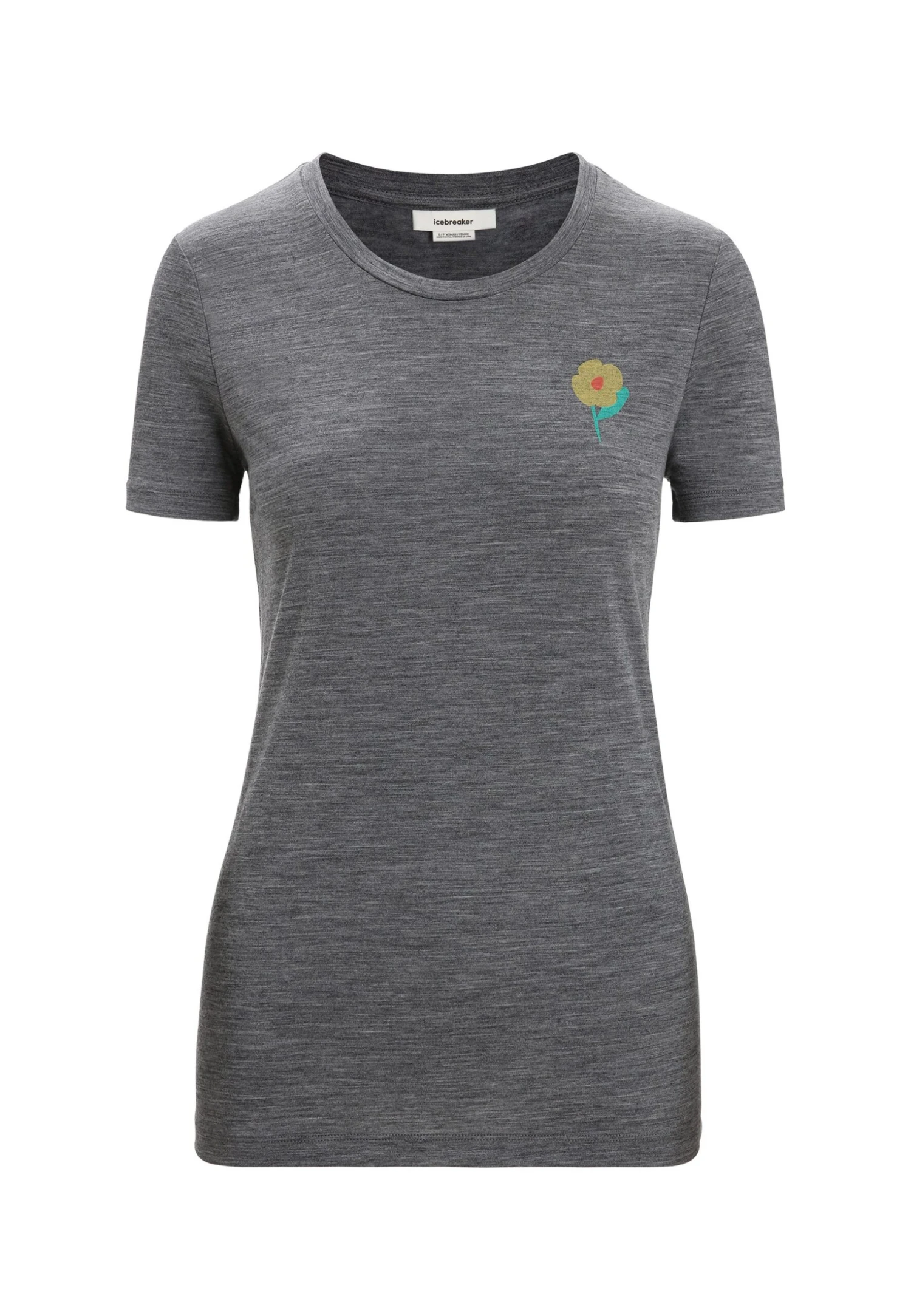 Icebreaker W Tech Lite Ii Ss Springtime Flowers - T-Shirt Imprimé - Gritstone Hthr 1 Icebreaker W Tech Lite Ii Ss Springtime Flowers - T-Shirt Imprimé - Gritstone Hthr