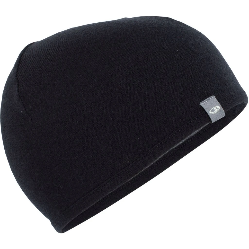 Icebreaker Bonnet Tricoté Réversible - Pocket - Noir/Gritstone HTHR 2 Icebreaker Bonnet Tricoté Réversible - Pocket - Noir/Gritstone HTHR – Image 2