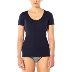 Icebreaker T-Shirt Femme - Siren Sweetheart - Midnight Navy
