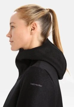 Icebreaker Merino Felted Hooded Jacket - Veste De Survêtement - Black 16 Icebreaker Merino Felted Hooded Jacket - Veste De Survêtement - Black -Icebreaker 6c3096818ce94d91877652fcd6c17e95