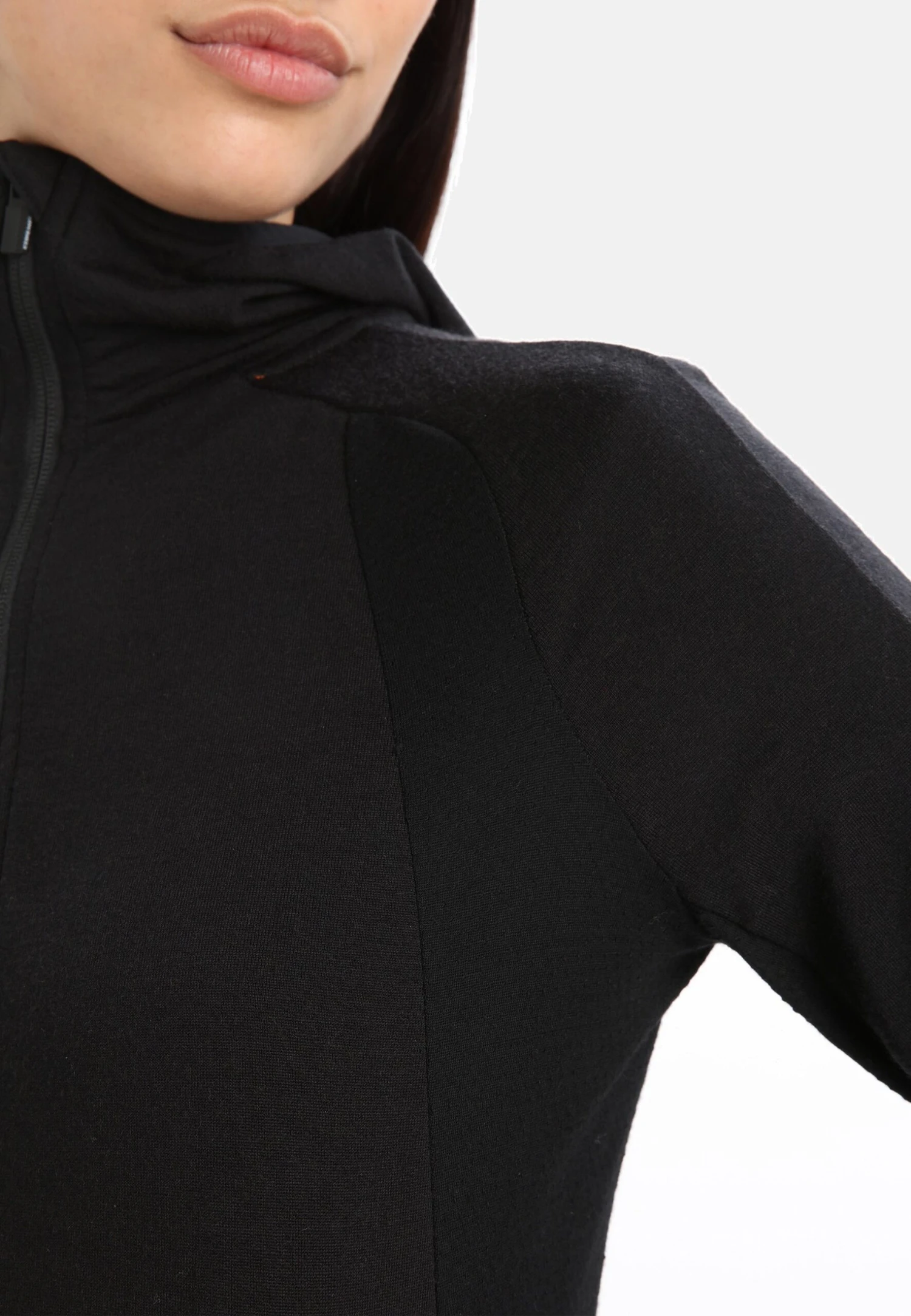 Icebreaker Merino Quantum Zoneknit™ Ls - Sweat Zippé - Black 7 Icebreaker Merino Quantum Zoneknit™ Ls - Sweat Zippé - Black – Image 7