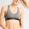 Icebreaker Merino Sprite Racerback Bra - Brassières De Sport À Maintien Léger - Gritstone Heather