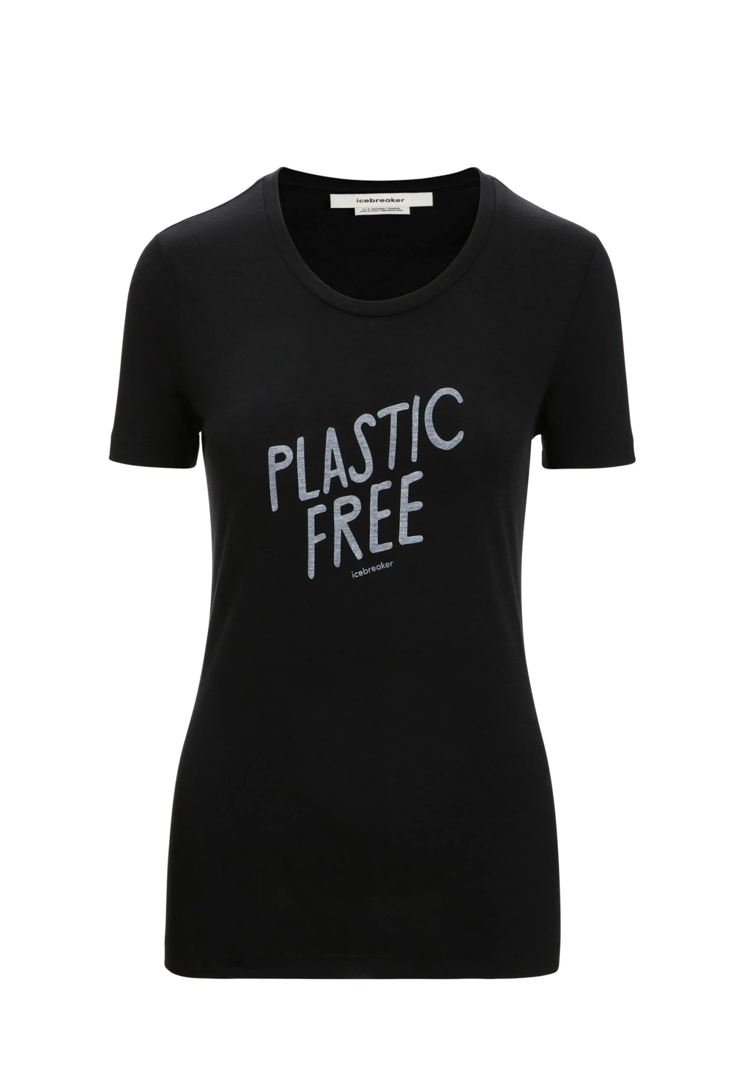 Icebreaker W Tech Lite Ii Ss Ib Plastic Free - T-Shirt Imprimé - Black 1 Icebreaker W Tech Lite Ii Ss Ib Plastic Free - T-Shirt Imprimé - Black