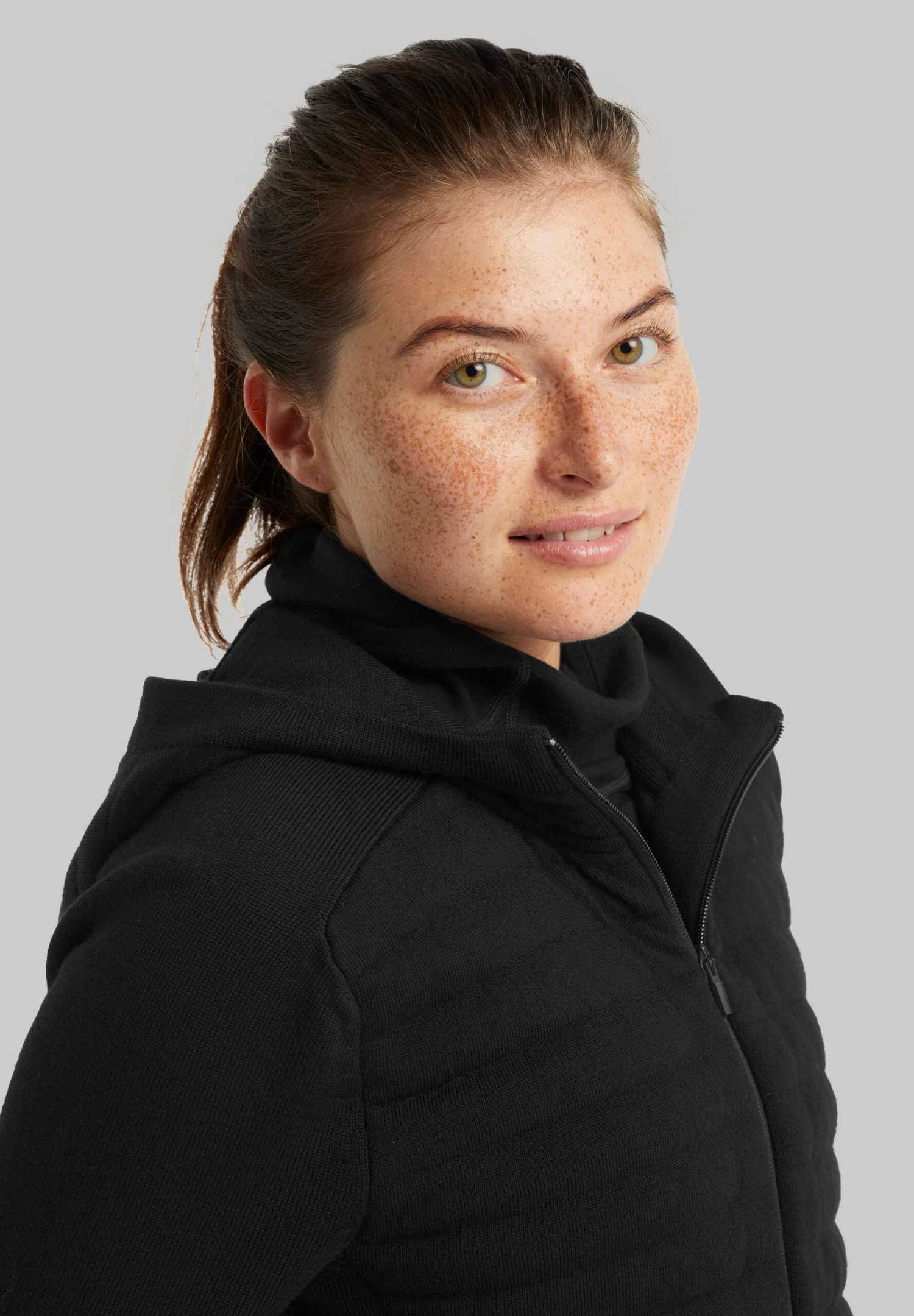 Icebreaker Merino Zoneknit Ls Zip Hoodie - Veste Mi-Saison - Black 3 Icebreaker Merino Zoneknit Ls Zip Hoodie - Veste Mi-Saison - Black – Image 3