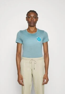 Icebreaker Tech Lite Earth - T-Shirt Imprimé - Astral Blue