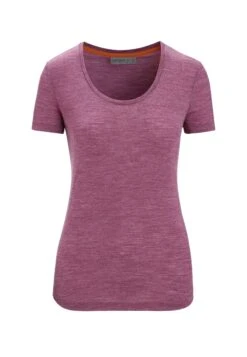 Icebreaker Merino Sphere Ii Ss Scoop - T-Shirt Basique - Go Berry Hthr
