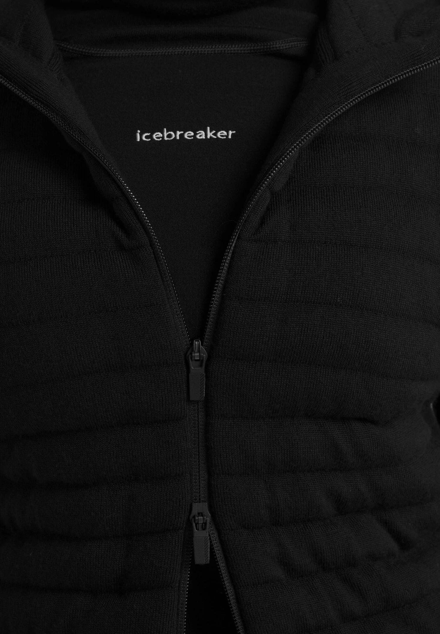 Icebreaker Merino Zoneknit Ls Zip Hoodie - Veste Mi-Saison - Black 8 Icebreaker Merino Zoneknit Ls Zip Hoodie - Veste Mi-Saison - Black – Image 8