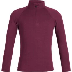 Icebreaker Maillot De Corps Manches Longues Enfant - 260 Tech Half Zip - Cherry