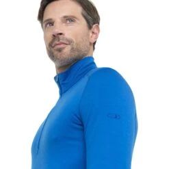 Icebreaker Maillot De Corps Homme - 200 Oasis Half Zip - Lazurite -Icebreaker icebreaker mens 200 oasis half zip long sleeve shirt lazurite model 5 1499426