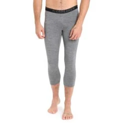 Icebreaker Collants 3/4 Homme - 200 Oasis Legless - Gritstone HTHR