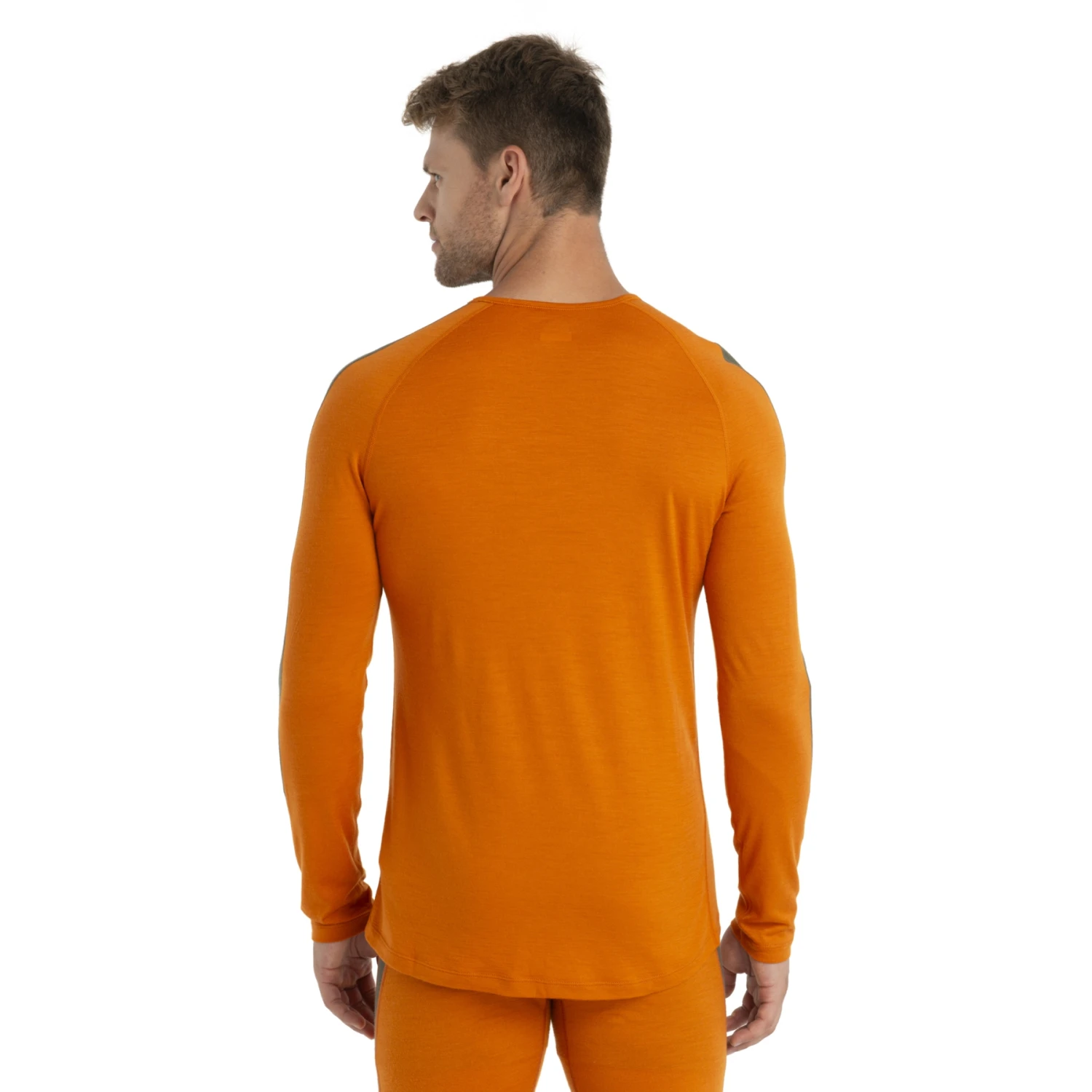 Icebreaker T-Shirt Manches Longues Homme - 200 Sonebula Crewe - Earth/Solar/Loden 2 Icebreaker T-Shirt Manches Longues Homme - 200 Sonebula Crewe - Earth/Solar/Loden – Image 2