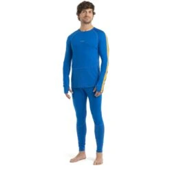 Icebreaker T-Shirt Manches Longues Homme - 200 ZoneKnit™ Crewe - Lazurite/Solar 13 Icebreaker T-Shirt Manches Longues Homme - 200 ZoneKnit™ Crewe - Lazurite/Solar -Icebreaker icebreaker mens 200 zoneknit long sleeve crewe lazurite solar model 3 1499463