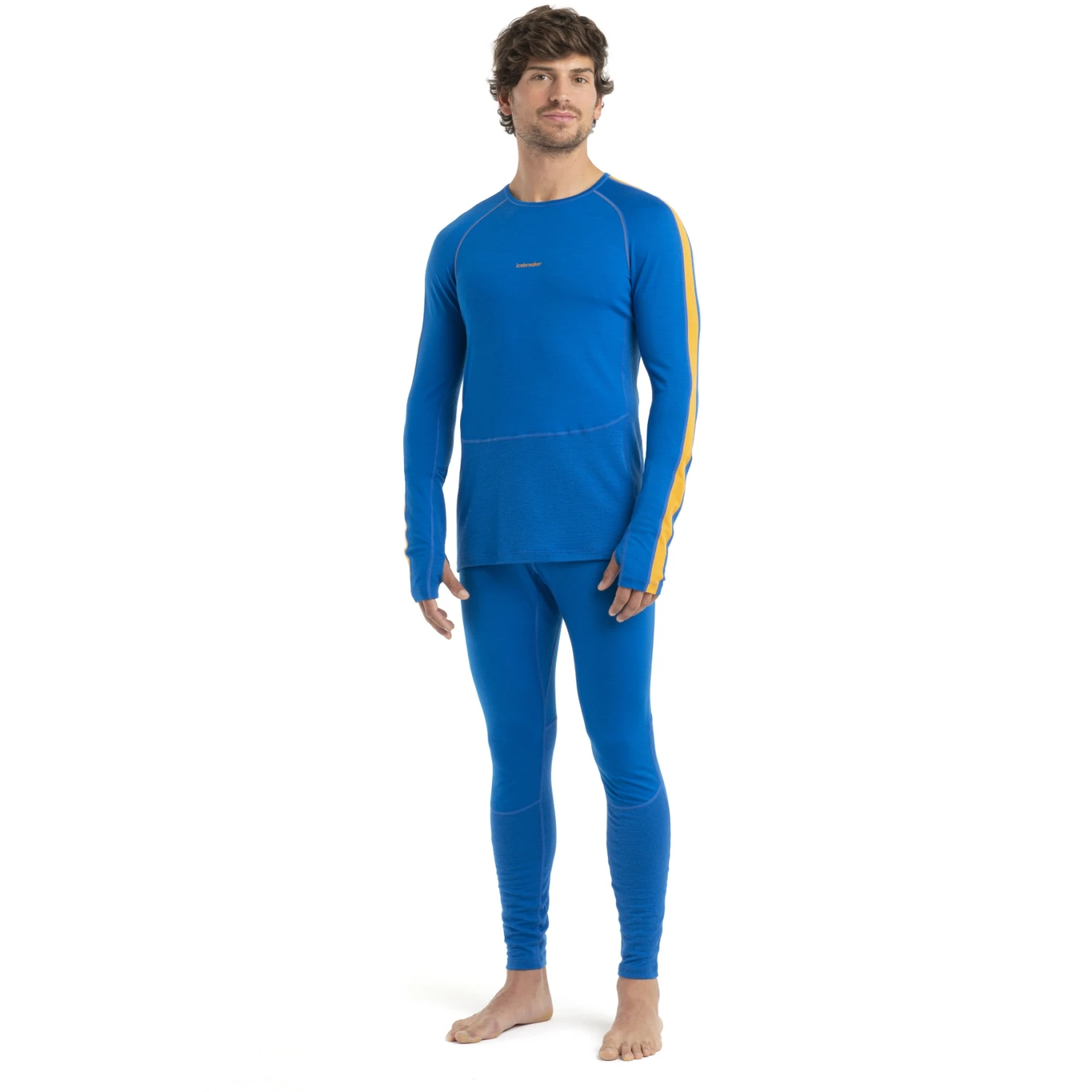 Icebreaker T-Shirt Manches Longues Homme - 200 ZoneKnit™ Crewe - Lazurite/Solar 5 Icebreaker T-Shirt Manches Longues Homme - 200 ZoneKnit™ Crewe - Lazurite/Solar – Image 5