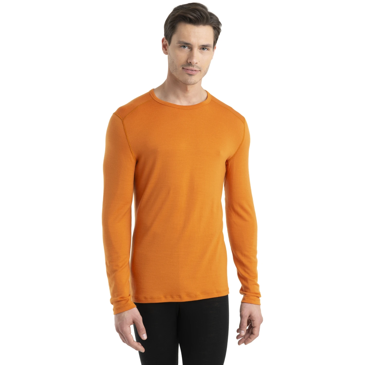 Icebreaker T-Shirt Manches Longues Homme - 260 Tech Crewe - Earth 1 Icebreaker T-Shirt Manches Longues Homme - 260 Tech Crewe - Earth