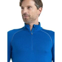 Icebreaker T-Shirt Manches Longues Homme - 260 ZoneKnit™ Half Zip - Lazurite/Solar 13 Icebreaker T-Shirt Manches Longues Homme - 260 ZoneKnit™ Half Zip - Lazurite/Solar -Icebreaker icebreaker mens 260 zoneknit long sleeve half zip lazurite solar model 4 1499635