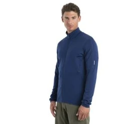 Icebreaker Veste Polaire Homme - 560 Realfleece™ Elemental II - Royal Navy