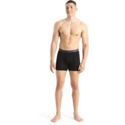 Icebreaker Boxer Homme - Anatomica - Noir -Icebreaker icebreaker mens anatomica boxers black 3 1457737