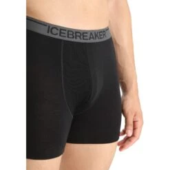 Icebreaker Boxer Homme - Anatomica - Noir -Icebreaker icebreaker mens anatomica boxers black 4 1457738