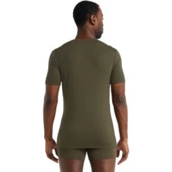 Icebreaker Maillot De Corps Homme - Anatomica Crewe - Loden -Icebreaker icebreaker mens anatomica crewe short sleeve shirt loden 4 1038487