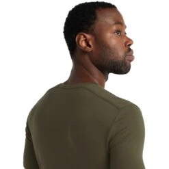 Icebreaker Maillot De Corps Homme - Anatomica Crewe - Loden -Icebreaker icebreaker mens anatomica crewe short sleeve shirt loden 5 1038488