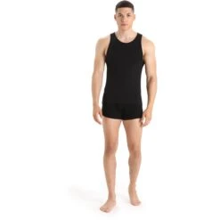Icebreaker Débardeur Homme - Anatomica - Noir -Icebreaker icebreaker mens anatomica tank black monsoon 4 1457742