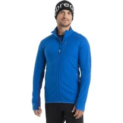Icebreaker Veste Polaire Homme - Descender - Lazurite/Royal Navy
