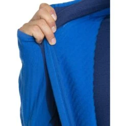 Icebreaker Veste Polaire Homme - Descender - Lazurite/Royal Navy -Icebreaker icebreaker mens descender long sleeve zip lazurite royal navy 6 1555099