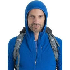Icebreaker Veste Polaire à Capuche Homme - Descender - Lazurite/Royal Navy 23 Icebreaker Veste Polaire à Capuche Homme - Descender - Lazurite/Royal Navy -Icebreaker icebreaker mens descender zip hood long sleeve midlayer lazurite royal navy model 10 1498691