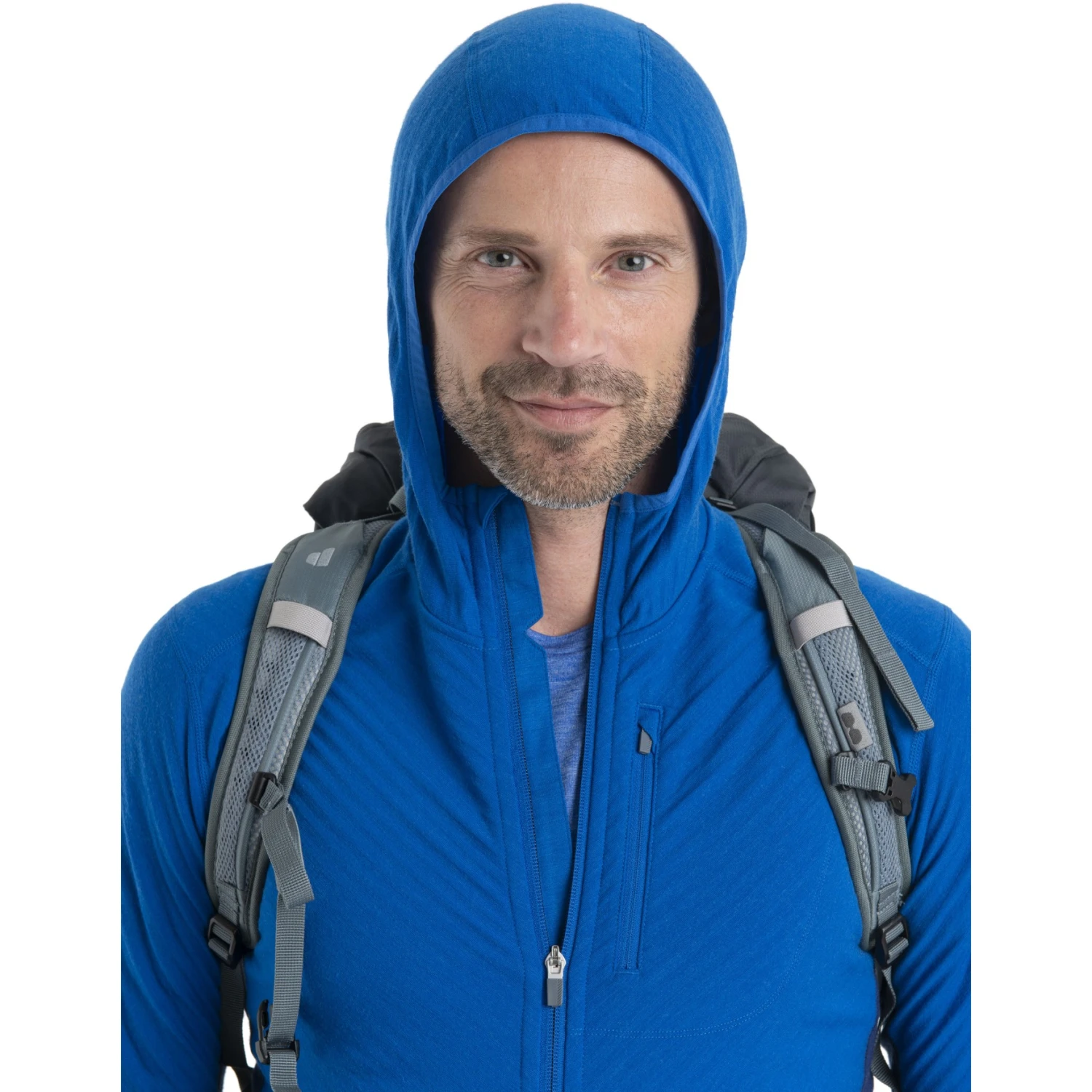 Icebreaker Veste Polaire à Capuche Homme - Descender - Lazurite/Royal Navy 12 Icebreaker Veste Polaire à Capuche Homme - Descender - Lazurite/Royal Navy – Image 12