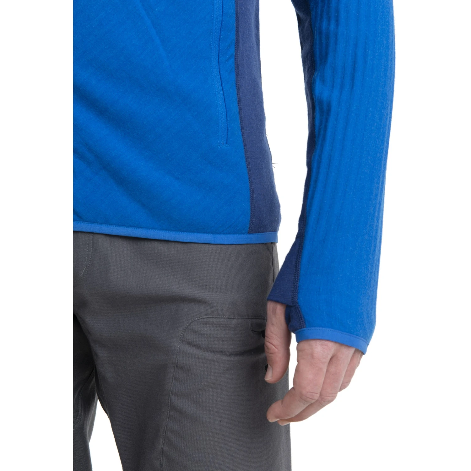 Icebreaker Veste Polaire à Capuche Homme - Descender - Lazurite/Royal Navy 6 Icebreaker Veste Polaire à Capuche Homme - Descender - Lazurite/Royal Navy – Image 6