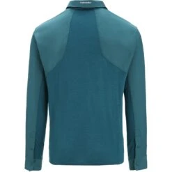 Icebreaker Chemise Manches Longues Homme - Hike - Green Glory -Icebreaker icebreaker mens hike long sleeve shirt green glory 2 1381640