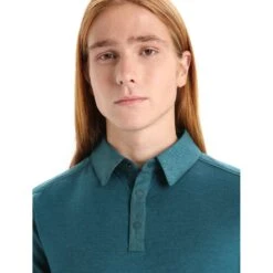 Icebreaker Chemise Homme - Hike - Green Glory -Icebreaker icebreaker mens hike short sleeve top green glory 6 1382646