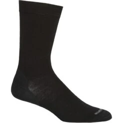 Icebreaker Chaussettes Homme - Lifestyle Fine Gauge Crew - Noir