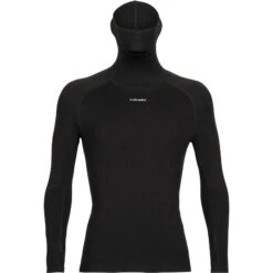 Icebreaker Chemise Col Roulé Homme - MerinoFine™ - Noir 10 Icebreaker Chemise Col Roulé Homme - MerinoFine™ - Noir -Icebreaker icebreaker mens merinofine long sleeve roll neck black 1 1263581