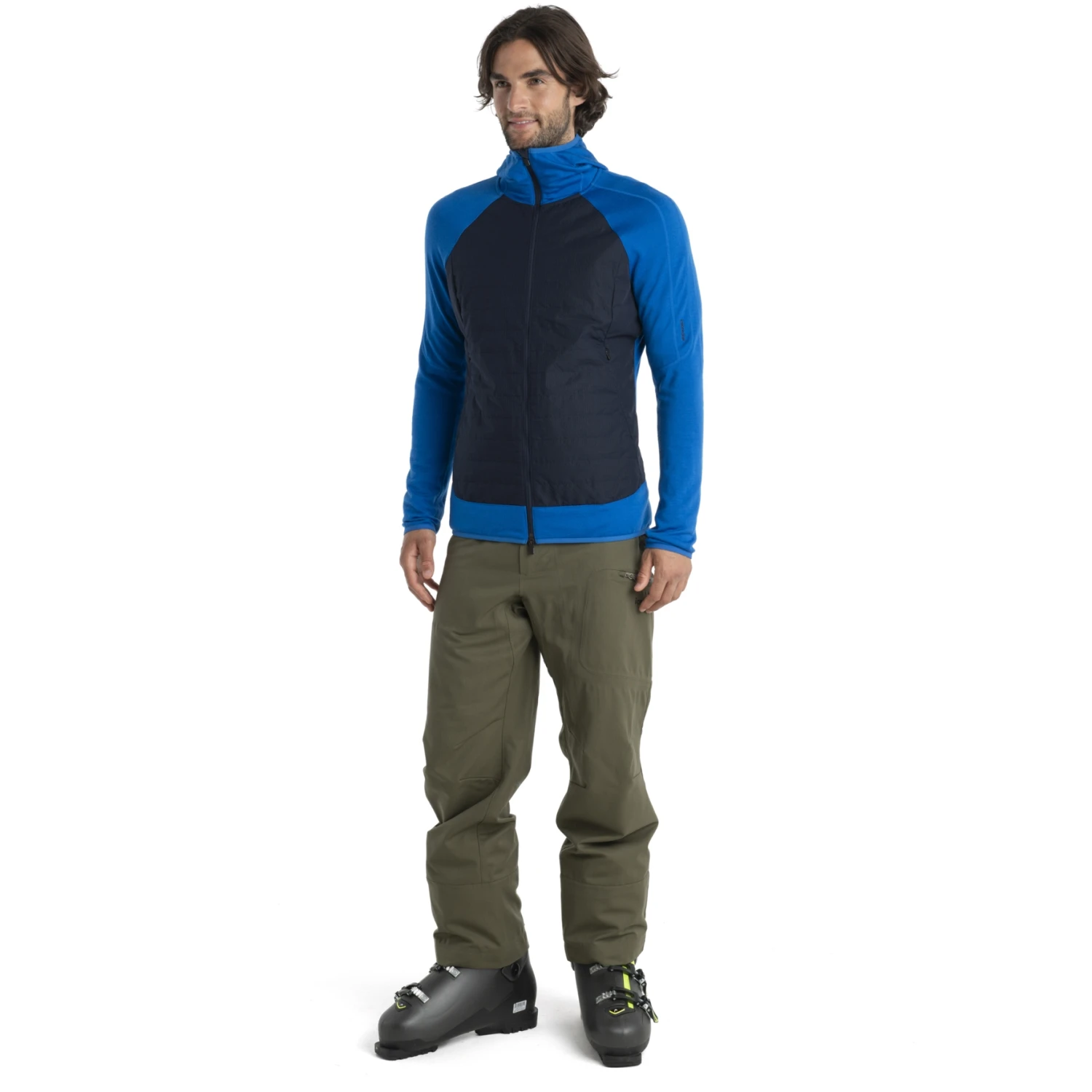 Icebreaker Veste à Capuche Homme - Quantum Hybrid - Lazurite/Midnight Navy 5 Icebreaker Veste à Capuche Homme - Quantum Hybrid - Lazurite/Midnight Navy – Image 5