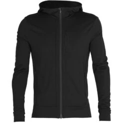 Icebreaker Veste à Capuche Couche Intermédiaire Homme - Quantum III - Noir 12 Icebreaker Veste à Capuche Couche Intermédiaire Homme - Quantum III - Noir -Icebreaker icebreaker mens quantum iii long sleeve zip hood midlayer black 1 1040130