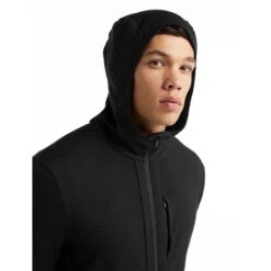 Icebreaker Veste à Capuche Couche Intermédiaire Homme - Quantum III - Noir 13 Icebreaker Veste à Capuche Couche Intermédiaire Homme - Quantum III - Noir -Icebreaker icebreaker mens quantum iii long sleeve zip hood midlayer black 4 1040133