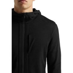 Icebreaker Veste à Capuche Couche Intermédiaire Homme - Quantum III - Noir 14 Icebreaker Veste à Capuche Couche Intermédiaire Homme - Quantum III - Noir -Icebreaker icebreaker mens quantum iii long sleeve zip hood midlayer black 5 1040134
