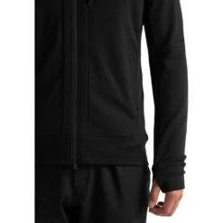 Icebreaker Veste à Capuche Couche Intermédiaire Homme - Quantum III - Noir 15 Icebreaker Veste à Capuche Couche Intermédiaire Homme - Quantum III - Noir -Icebreaker icebreaker mens quantum iii long sleeve zip hood midlayer black 6 1040135