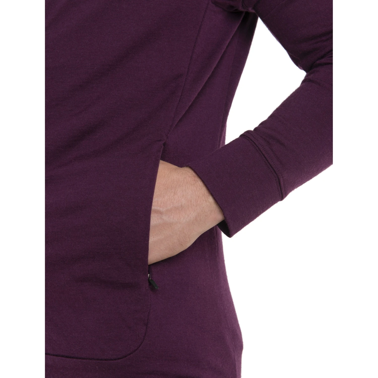 Icebreaker Veste à Capuche Couche Intermédiaire Homme - Quantum III - Nightshade 8 Icebreaker Veste à Capuche Couche Intermédiaire Homme - Quantum III - Nightshade – Image 8